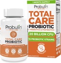 Probulin Foundation Crotogenal Supplement, Daily Gut, Discestive, and Imumun Health protophics Capsoles for Men and Women, 20,000,000 CFU, เวก้า, 30 เคานต์