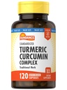 Sundance Turmeric Curcumin Complex | 120 Capsules | with Black Pepper Extract | Traditional Herb | Non-GMO and Gluten Free Supplement