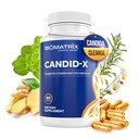 BioMatrix Candid-X Gut Cleanse with Berberine, Oregano, Sodium Caprylate, Chamomile, Ginger, PAU D'arco, Digestive Supplement for Men and Women | 90 Capsules