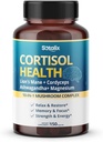Cortisol Health Supplement with Magnézium, Ashwagandha, Lion