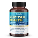 Cortisol Health Supplement with Magnesium, Ashwagandha, Lion’s Mane & 10 Mushroom Complex – Relaxation, Focus & Energy Support – 150 Capsules – Sotalix – GMO-Free