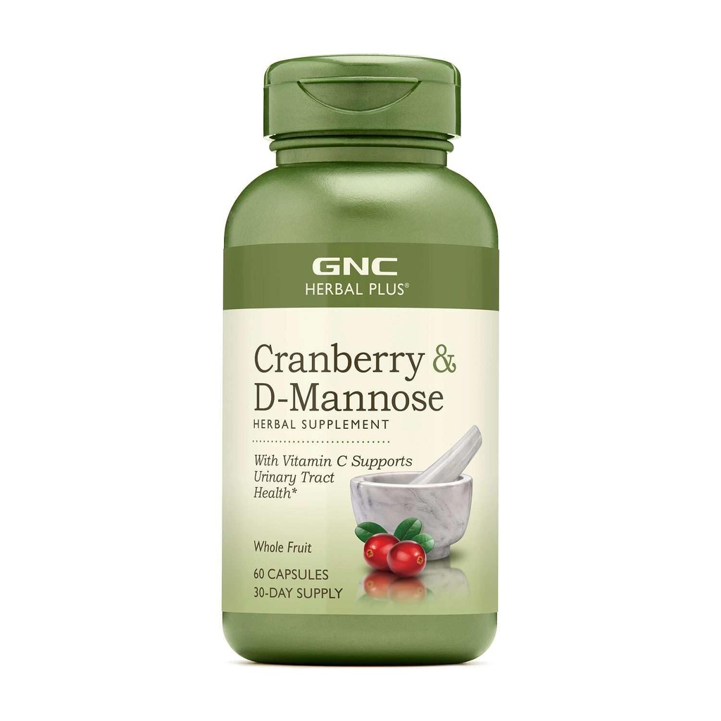 GNC Herbal Plus Cranberry D-Mannose, 60 capsules