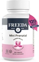 FREDA Mini prenatálny vitamín - Kosher Prenatals - Tiny Tablety sa dajú ľahko prehltnúť - prenatálne vitamíny so železom, prenatálna kyselina listová/folát, vitamín D - pre Natal Multivitamín pre tehotné ženy (240)