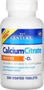 21st Century Calcium Citrate Petites + D3 Belagda tabletter - 200 tabletter, pack 4
