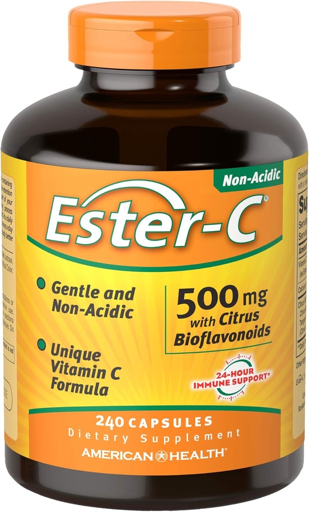 American Health Ester-Vitamin C com Citrus Bioflavonoids 500 Milligrams 240 Cápsulas