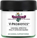 Vitanica V-Probiotics - 女性的亲生药物 - 与乳房杆菌(Lactobiculus Rhamnosus, Gasseri & More)的阴道假设 - 妇女健康补充 - 女士 - 30个阴道假设