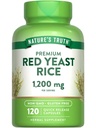 Nature's Truth Red Yeast Rice Herbal Supplement | 1200 mg | 120 Capsules | Non-GMO & Gluten Free Supplement