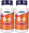 NOW Supplements, Vitamin B-6 (Pyridoxine HCl) 100 mg, Cardiovascular Health*, 100 Veg Capsules (Pack of 2)
