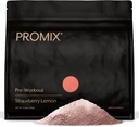 Promix Pre-Workout Powder, Strawberry Lemon - Boosts Focus, Energy & Endurance - С кофеином, B12, бета-аланином и L-тирозином - глютеном и без молока, 10,05 унции