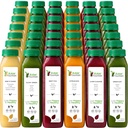 7 Day Juice Cleanse by Raw Fountain, All Natural Raw Detox Cleanse, Cold Pressed Juice Fast, Great Way to Jumpstart a Healthy Diet, Kosher, Vegan, NO Sugar Added, 42 Bottle 12oz