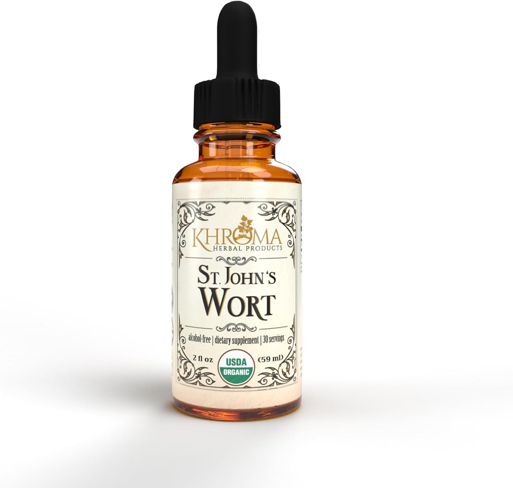 유기농 세인트 존의 Wort 30 서빙 - 800 MG 서빙 당 - Khroma 초본 제품 - 2 FL OZ - Hypericum Perforatum