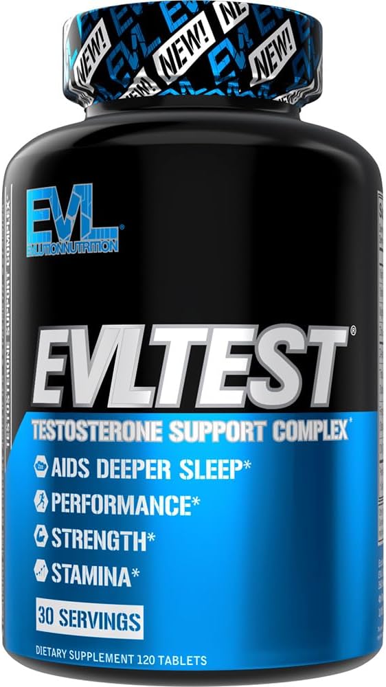 EVL Kompletní Testosteron Booster pro muže - Post Workout Recovery Testosteron Dodatek s DIM Plus D Aspartic Acid a Tribulus - EVLTest Estrogen Block pro muže Post Workout Dodatek