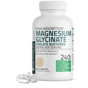 Bronson Magnesium Glycinate 200 MG per Serving Chelated for High Absorption, Gentle On Stomach, Non-GMO, 240 Vegetarian Capsules