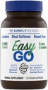 Dr. Schulze's Easy GO Bowel Mover - Formulated Gentle Laxative, Colon Toner & Stool Softener 100% Plant Natural Bowel Cleanse - Promoot regelmatige en volledige Bowel Movements - 50 Count Vegan