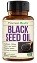 Black Seed Oil - Cold Pressed Black Seed Oil Capsules - Provides Vitamin E & Omega 3 6 9 - High Potency (1500mg) for Immune & Joint Support, Antioxidants, Digestion, Hair Skin Nails - Vegan 90 Caps