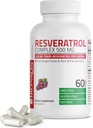 Bronson Resveratrol 500 Complex Standardized Trans-Resveratrol + Grape Seed & Red Wine Extract, 60 kapsula