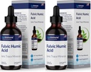 Fulvic Humic Acid Liquid Supplement. Rastlinske izpeljane mineralne kapljice, več kot 75 Trace Minerali za energijo Boost. Do 8 Mesecev dobave. Koncentracija 250%. 2oz Vsak. 2 steklenice.