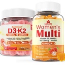 LILICARE Sugar-Free Vitamin D3 K2 Filled Gummies + Multivitamin for Women Gummies