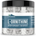 Earthborn Elements (200 Capsules L-Ornithine HCl, Amino Acid, Protein Synthesis