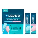Liquid I.V. Hydration Multiplier - Cotton Candy ) Electrolyte Powder Drink Mix ) 1 Pack (16 Servings)