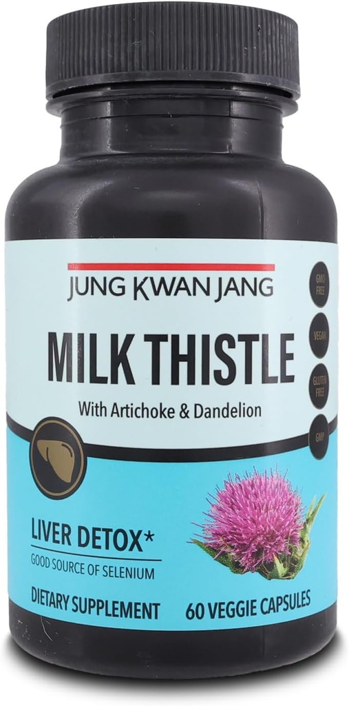 JUNG KWAN JANG Mléčné Thistle s Artichice & Pampeliška - 60 Kapsle
