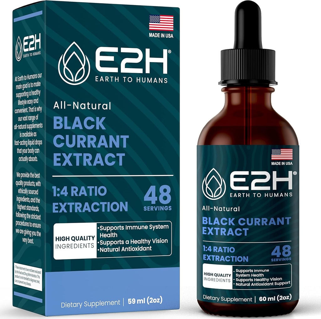 Extracció de Currant Natural E2H Natural, el Fred Pressed Black Currant Segued - Imne System Salut - Ibsorb Liquid ràpid - 2 Oz