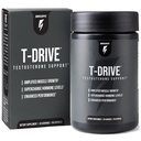 InnoSupps T-Drive Testosterone Booster Enhance Performance Amplify Muscle Growth, Increase Libido & Energy Levels w/KSM-66 Ashwagandha, Magnesium, Vitamin D, Niacin Boron, Fenugreek, 90 Caps, 30 Days