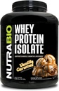 NutraBio 100% Whey Protein Isolate Protein Powder, 25g Protein med komplett Amino Acid Profile, Non-GMO, Soy & Gluten Free, Low Carb, Low Calorie Whey Protein Powder, Vanilla Caramel, 5 Lbs