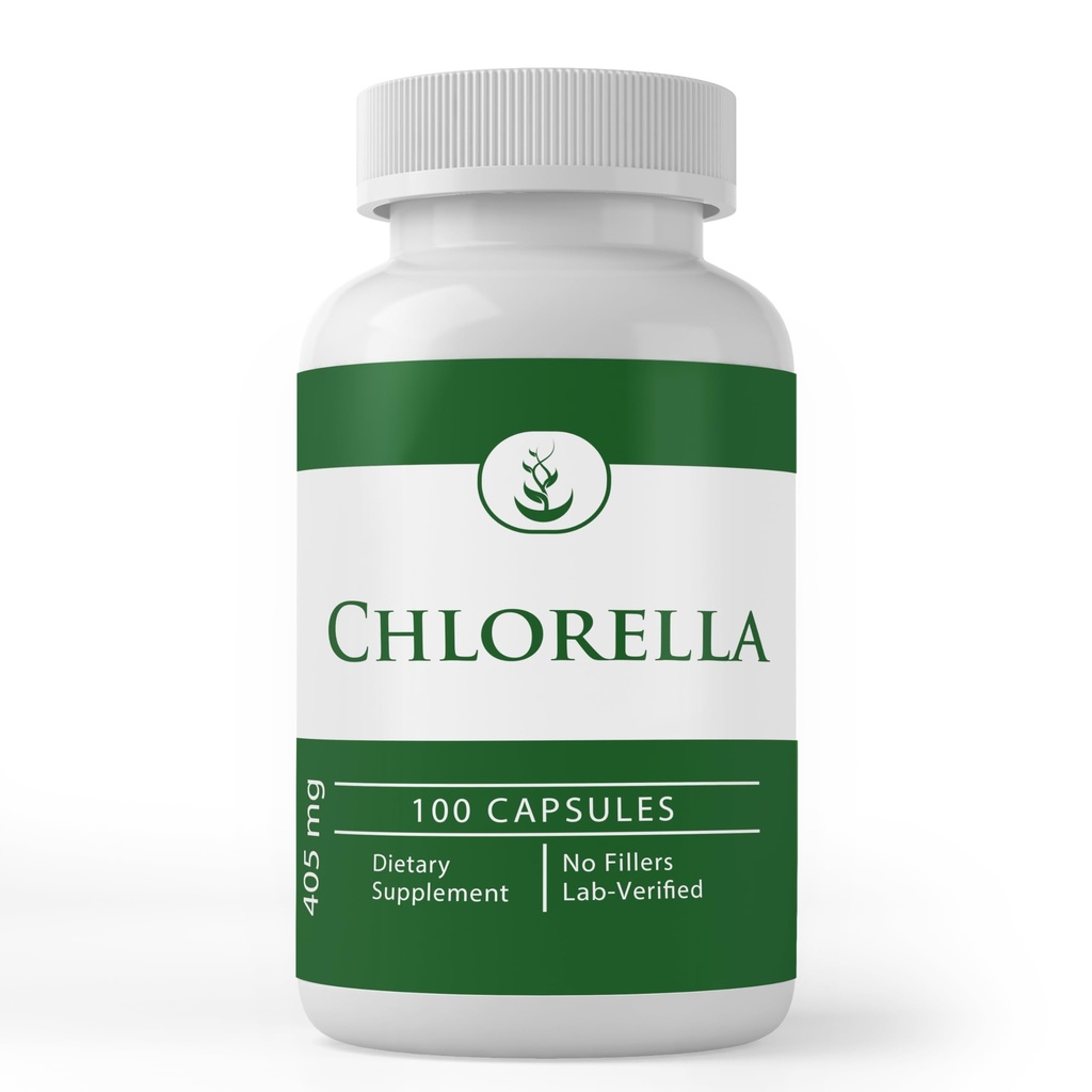 Pure Original Ingredients Chlorella, (100 Capsules) Always Pure, No Additives Or Fillers, Lab Verified