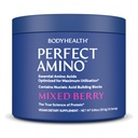 BodyHealth PerfectAmino Powder - BCAA and EAA Powder for Pre and Post Workout - Amino Acid Energy Drink for Men and Women to Support Lean Muscle and Recovery - Mixed Berry - 30 Servings