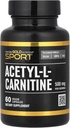 California Gold Nutrition Acetil-L-Carnitina, 500 mg, 60 cápsulas Veggie