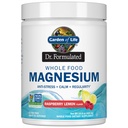 Garden of Life Dr. Formulated Whole Food Magnesium Powder with Probiotics – Stress & Sleep Support, Non-GMO, Gluten-Free, Vegan, Raspberry Lemon Flavor, 85 Servings