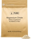 Pure ingredients originals Magnesi Citerate (1lbnesi) Magnesi suplementari, Unflavored, Dissolves senzills