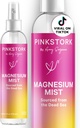 Pink Stork Magnesium Scium simission - สําหรับความสงบ ความเครียด และการนอนหลับ การรองรับโรคท้องท้อง ท้องต้องลดลง 200 mag ต่อ 6 สเปรย์, Cluty Magnesium cloider, 4 Oz, Unsciented