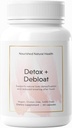 Nourished Natural Health Detox + Debloat - Milk Butle & Dandelion Kök Vegan Qadınlar üçün əlavə - Bloating Relief & Digestion Support - 60 Kapsüls