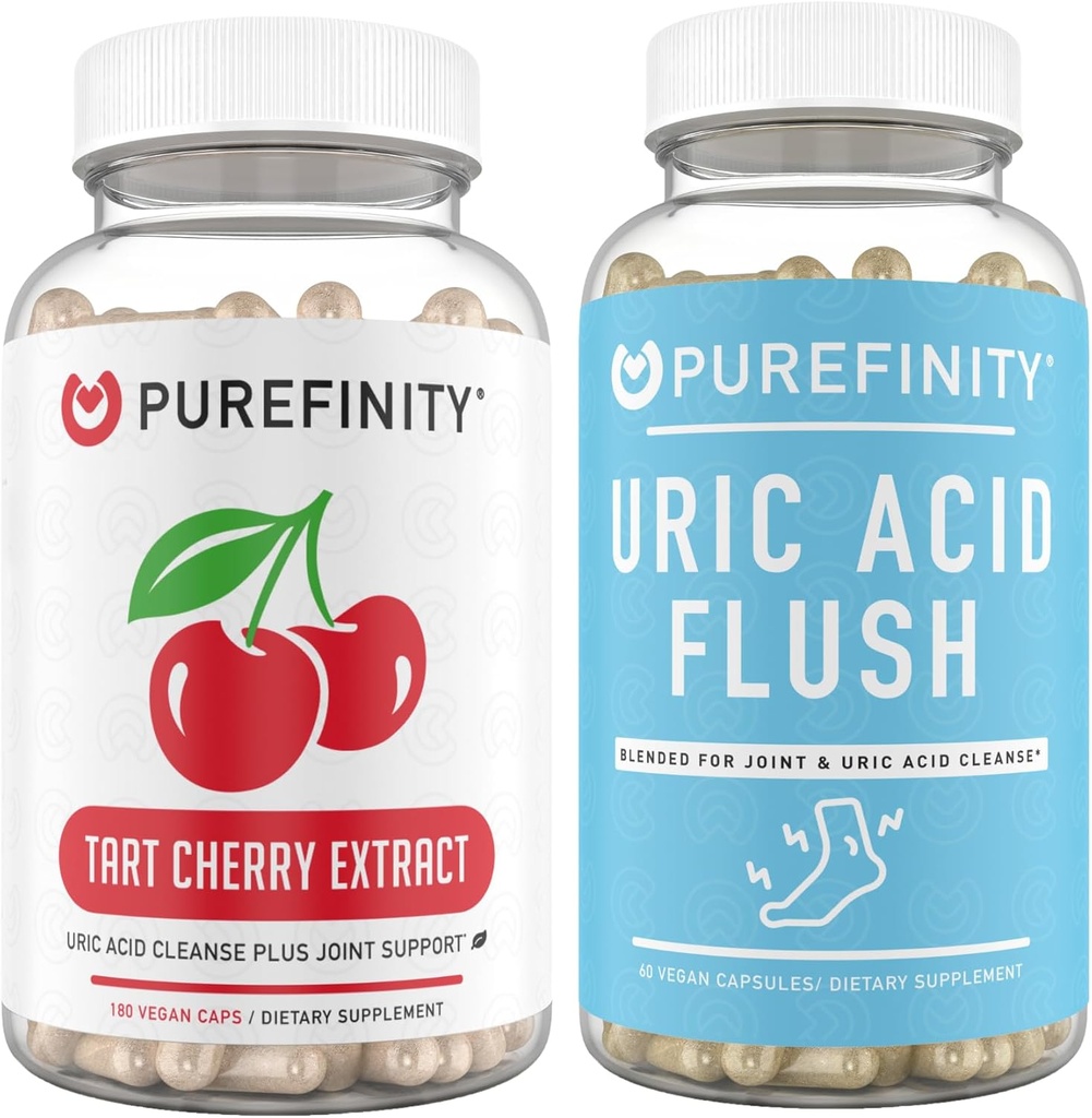PUREFINITY Acid Flush & Cleanse kapsułki + Tart Cherry Extract kapsułki