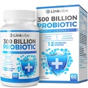 Probiotic 300 Billion CFU - 12 Strains with Organic Prebiotics for Digestive & Gut, Immune, Bloating Health - Probiotics for Women and Men - Daily Dairy Free, Shelf Stable - 60 Counts