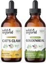 Wild & Organic Cat's Claw Tincture 4 fl oz & Goldenseal Tincture 4 fl oz