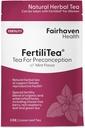 Fairhaven Santé FertiliTea , Thé de fertilité biologique pour les femmes à l'appui de la santé reproductive* , Thé prénatal à base de plantes pour soutenir le cycle menstruel et l'équilibre hormonal* , contient Vitex , 60 portions
