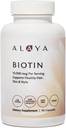 Alaya Naturals - Biotin 10,000mcg, 90 קפסולות - תמיכה שיער בריא, עור וציפורים