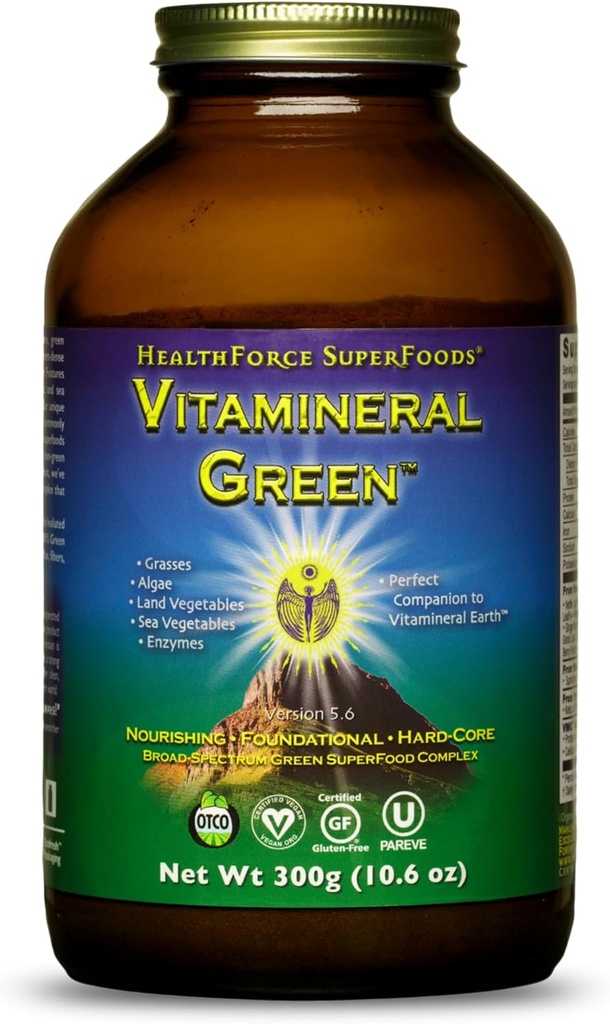 HealthForce Super Foods Vitaminiral Green 300 Grams pulbere