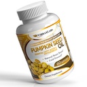 vibraxlabs Pumpkin Seed Oil - 100% Cold Pressed Pure 1000mg Extraction - Best for Hair Growth, Younger Looking Skin & Face, Bladder Control Supplement, 60 Softgels