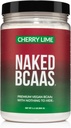 NAKED Cherry Lime BCAAs Aminokisline v prahu, 100% Pure 2:1:1 Formula, Vegan razvejane verige aminokislin, Instantized All Natural BCAA v prahu dodatek - 501 Grams, 34 Servings
