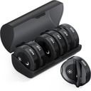 TokeMag Pill Organizer 2 пъти на ден, Медицинска хапчета Организатор, Седмична хапчета Организатори AM Pill Box, Голям капацитет 7 дневно хапче кутия за медицина/Vitamin/Fish Oil/Suppplements (черно)