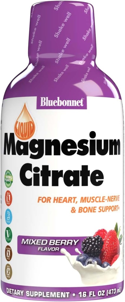 Bluebonnet Nutrition Magneziu Citrate 420 mg - Calm Minte & Body* 