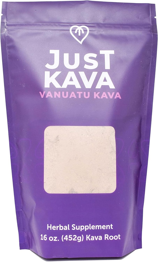 Just Kava Vanuatu Kava Toz Rahatlaşdırma üçün 16 OZ (452g)