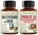 Vimerson Health Multivitamin for Men & Tongkat Ali for Men with Horny Goat Weed, Maca Root Powder, Tribulus Terrestris, Saw Palmetto Extract