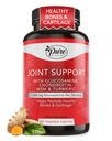 Pure By Nature Joint Support, Glucosamine with Chondroitin Turmeric MSM Boswellia Supplement, 180 Capsules