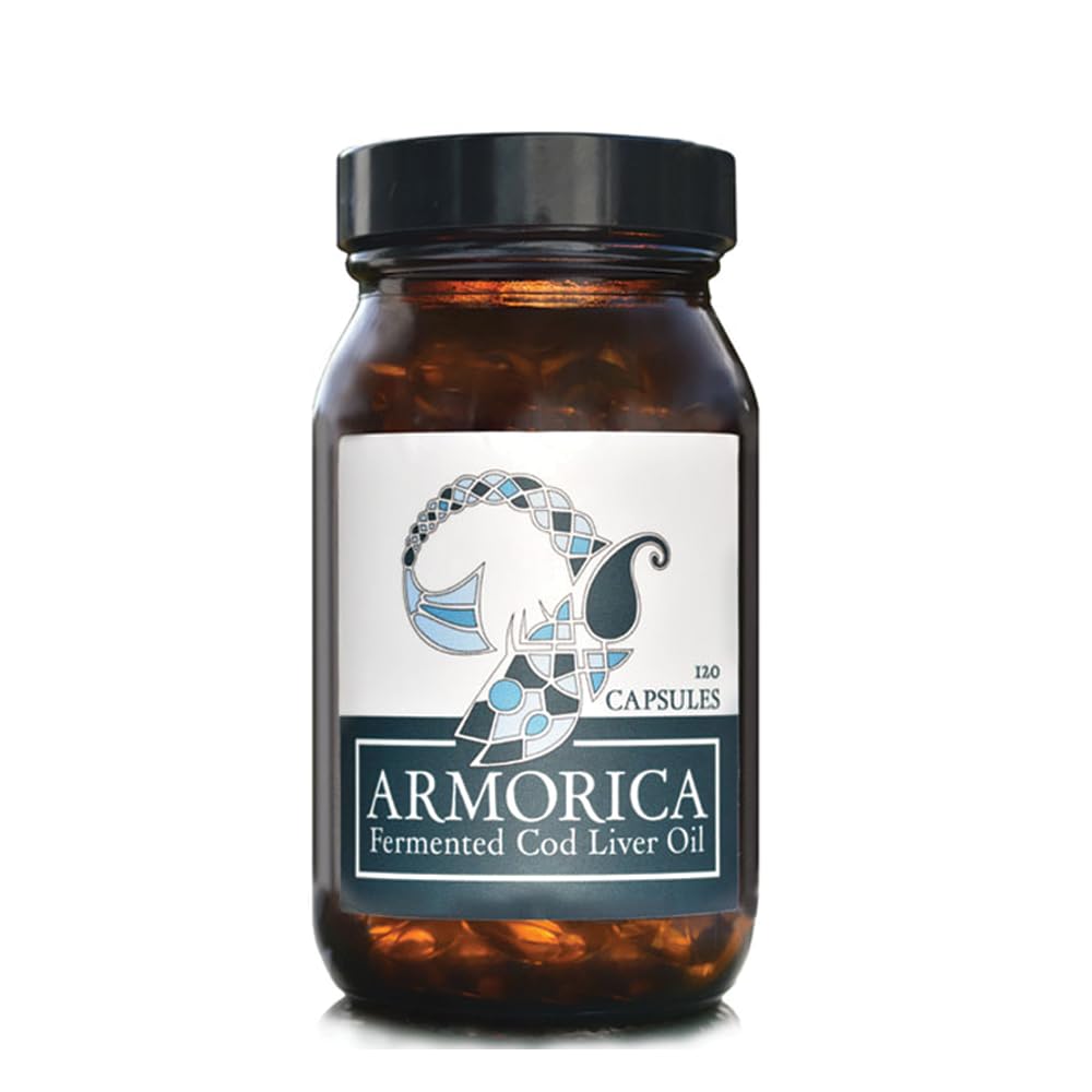 Fermented Cod Liver Oil - Cold Processed, Lacto-Fermented & Raw Cod Liver Oil - Made Exclusively with Atlantic Cod (Unflavoured, 120 Capsules)