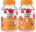 Livliga Magnesium Barn + B Komplex Barn, Gummies Bundle - Stor Smak, Vitamin Supplement, Gluten Gratis, GMO Gratis, Chewable Gummy